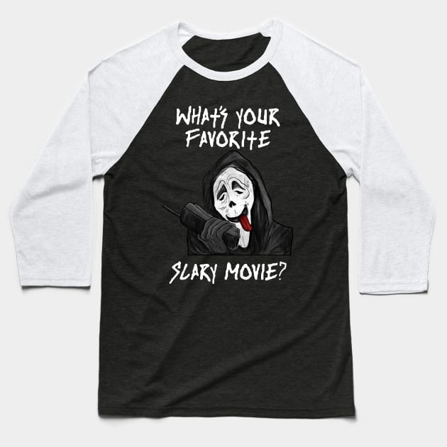 Whats your fav. Scary Movie? Baseball T-Shirt by DeathAnarchy